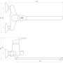 Змішувач для ванни Globus Lux Caprice GLCA-0208 Змішувач для ванни Globus Lux Caprice GLCA-0208