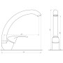 Змішувач для кухні Globus Lux Solly GLSO-0103S Змішувач для кухні Globus Lux Solly GLSO-0103S