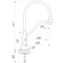 Змішувач для кухні під осмос Globus Lux LAZER GLLR-0900-00-01 Змішувач для кухні під осмос Globus Lux LAZER GLLR-0900-00-01