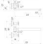Змішувач для ванни Globus Lux DUKAT SD4-208 Змішувач для ванни Globus Lux DUKAT SD4-208