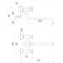 Змішувач для ванни Globus Lux DUKAT-8 SD8-208L Змішувач для ванни Globus Lux DUKAT-8 SD8-208L