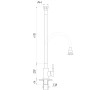 Змішувач для кухні Globus Lux Alpen SBT1-203SA-K15 Змішувач для кухні Globus Lux Alpen SBT1-203SA-K15