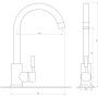 Змішувач для кухні Globus Lux ALPEN SBT1-203S-GP Змішувач для кухні Globus Lux ALPEN SBT1-203S-GP