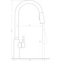 Змішувач для кухні Globus Lux ALPEN SBT1-2033-GP Змішувач для кухні Globus Lux ALPEN SBT1-2033-GP