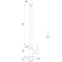 Змішувач для кухні Globus Lux Lazer GLLR-0203SA-BB-B01 Змішувач для кухні Globus Lux Lazer GLLR-0203SA-BB-B01