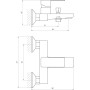 Змішувач для ванної Globus Lux Milano GLM-0102-10-BB Змішувач для ванної Globus Lux Milano GLM-0102-10-BB