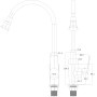 Змішувач для кухні Globus Lux BONN GLB-0203SA-BB-B01