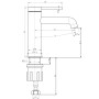 Змішувач для умивальника TOPAZ LOFT TLF 32201-H75-C Змішувач для умивальника TOPAZ LOFT TLF 32201-H75-C