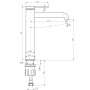 Змішувач для умивальника TOPAZ LOFT TLF 32203-H75-C