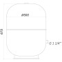 Гідроакумулятор з фіксованою мембраною 105 л ZILMET HYDRO-pro 10bar ( 11A0010500 ) Гідроакумулятор з фіксованою мембраною 105 л ZILMET HYDRO-pro 10bar ( 11A0010500 )