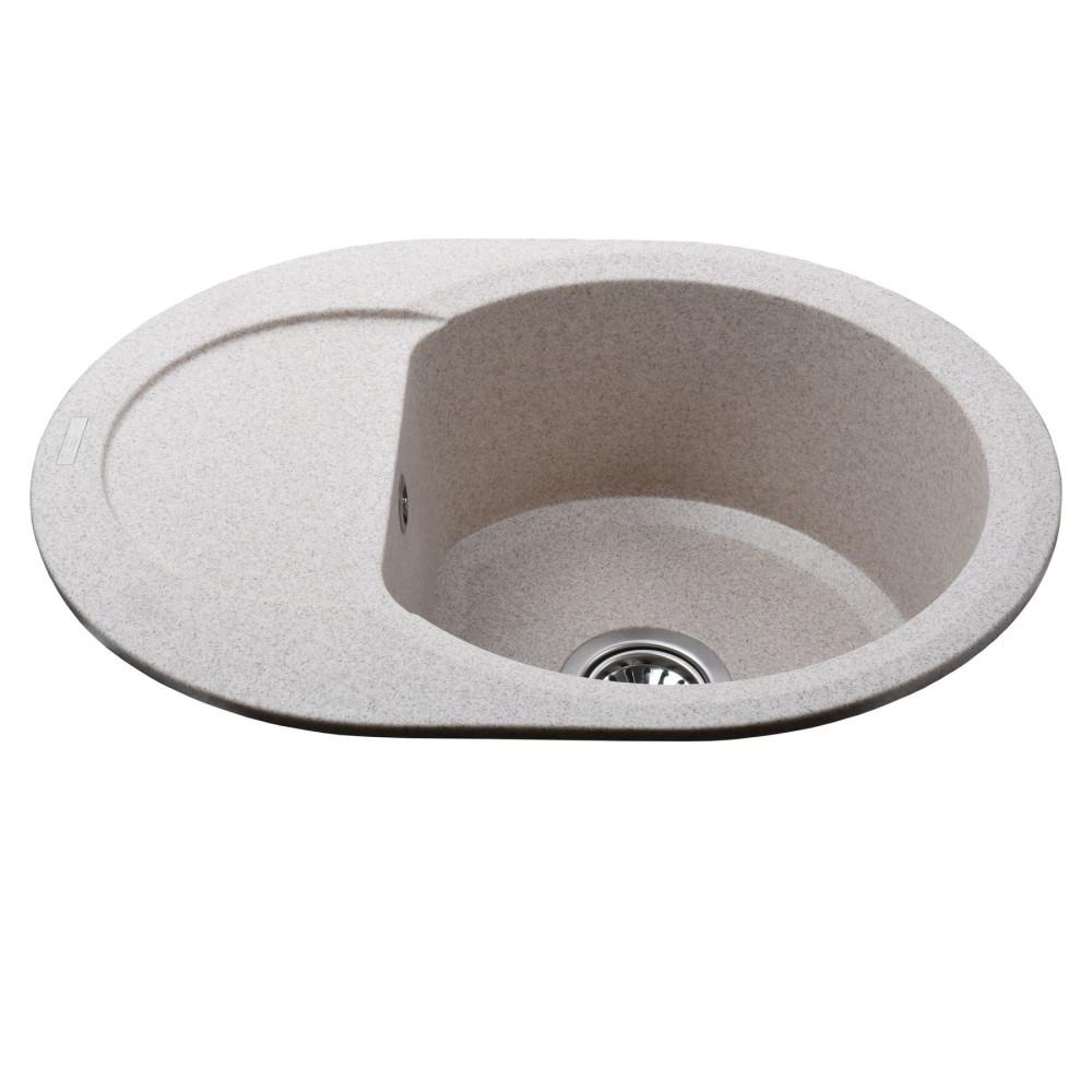 Гранітна мийка Globus Lux MORAINE мигдаль 600х470мм-А0008