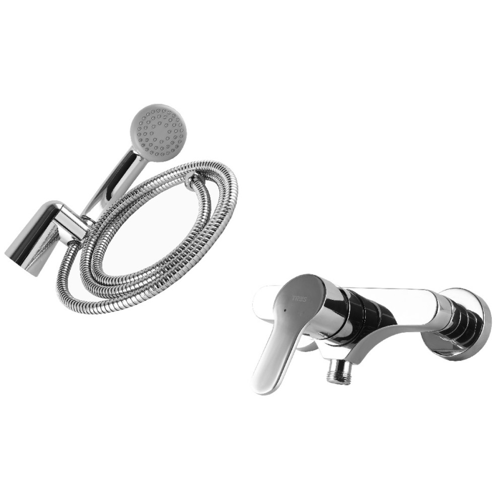 Змішувач для душа TRES BM-TRES 139168 з душовим комплектом ( new 01716702)