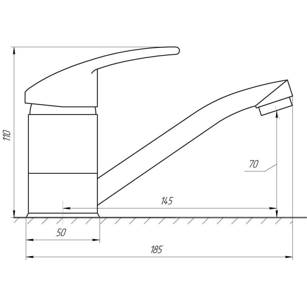 Змішувач для умивальника Globus Lux Caprice GLCA-0103М
