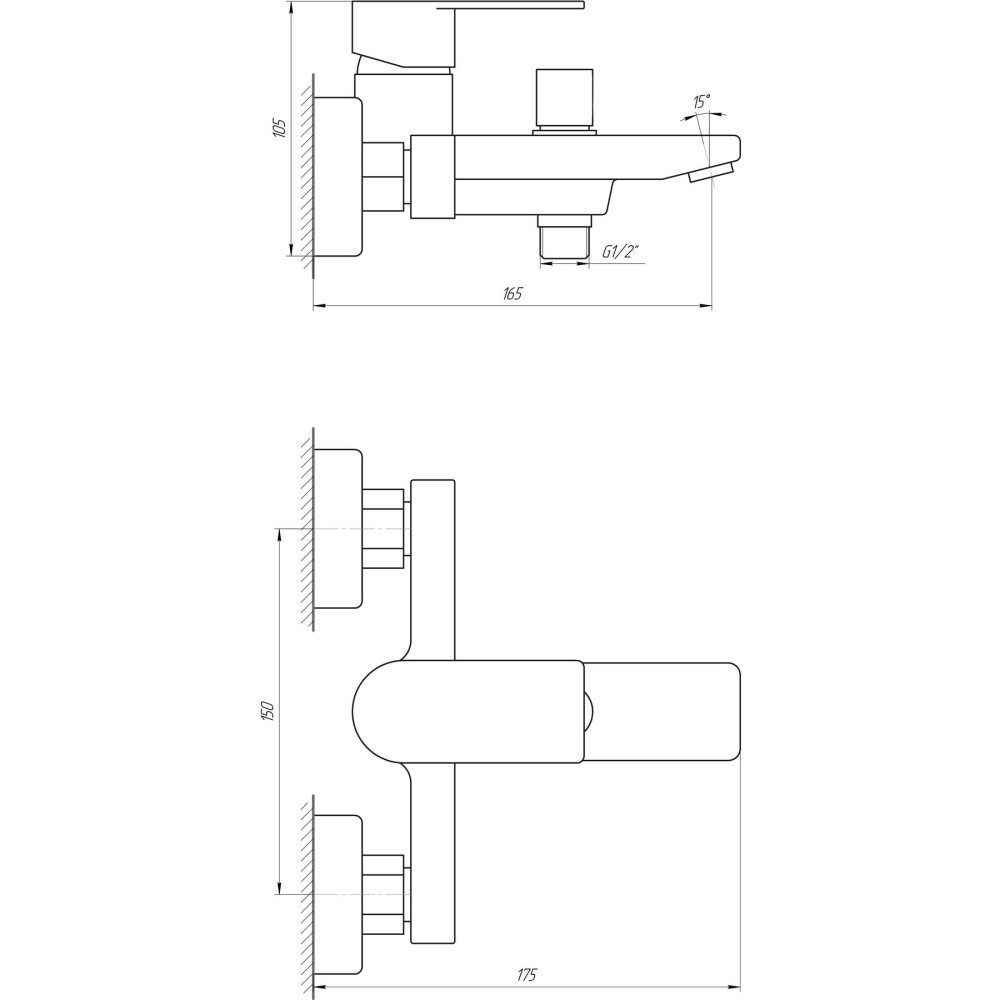Змішувач для ванни TOPAZ SARDINIA TS 08131-H19