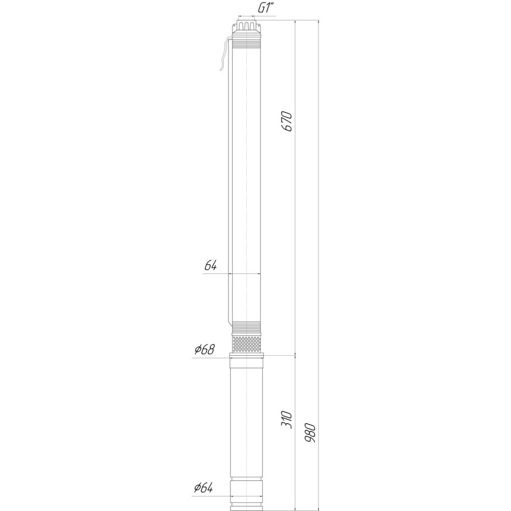Насос свердловинний з підв, стійк, до піску 2,5″ OPTIMA 2,5SDm1,5/18 0,25 кВт 48м + пульт+кабель 15м
