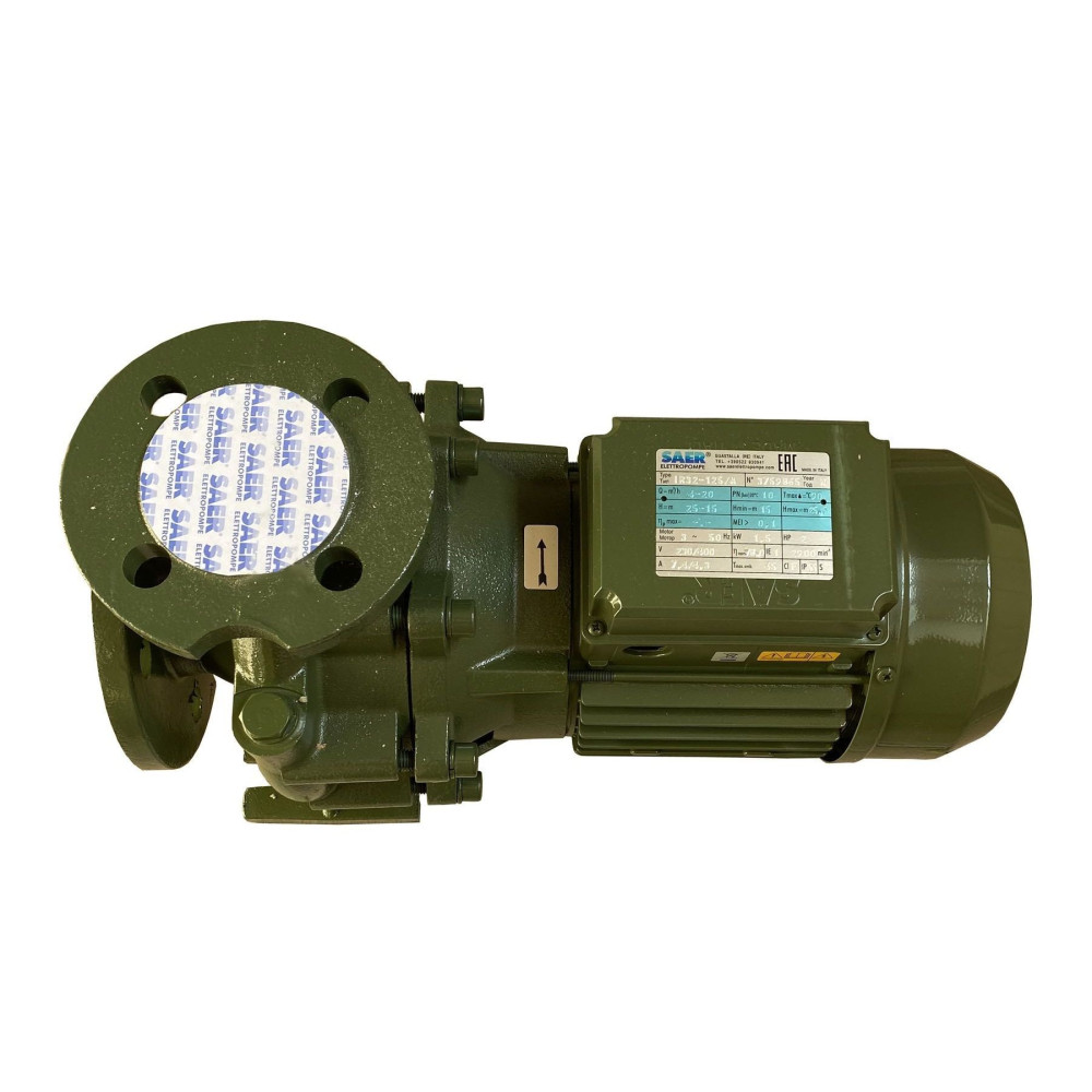 Насос моноблочний IR 32-125A 1,5 кВт SAER (20 м3/год, 25,4 м)