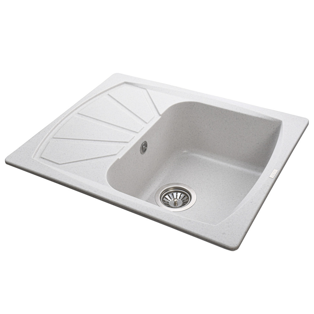 Гранітна мийка Globus Lux TANA перлина 610 х 500 мм