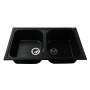 Гранітна мийка Globus Lux MALAREN чорний 860х500мм-А0002