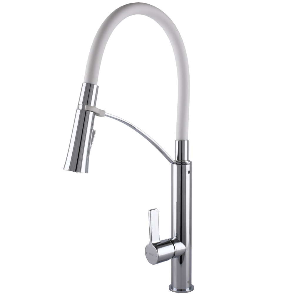 Змішувач для кухні TOPAZ SARDINIA TS 8817-H23-W-S