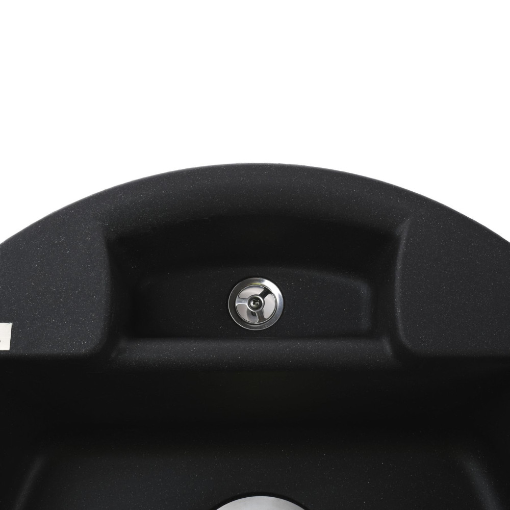 Гранітна мийка Globus Lux  GURON чорний металік 480мм-А0001