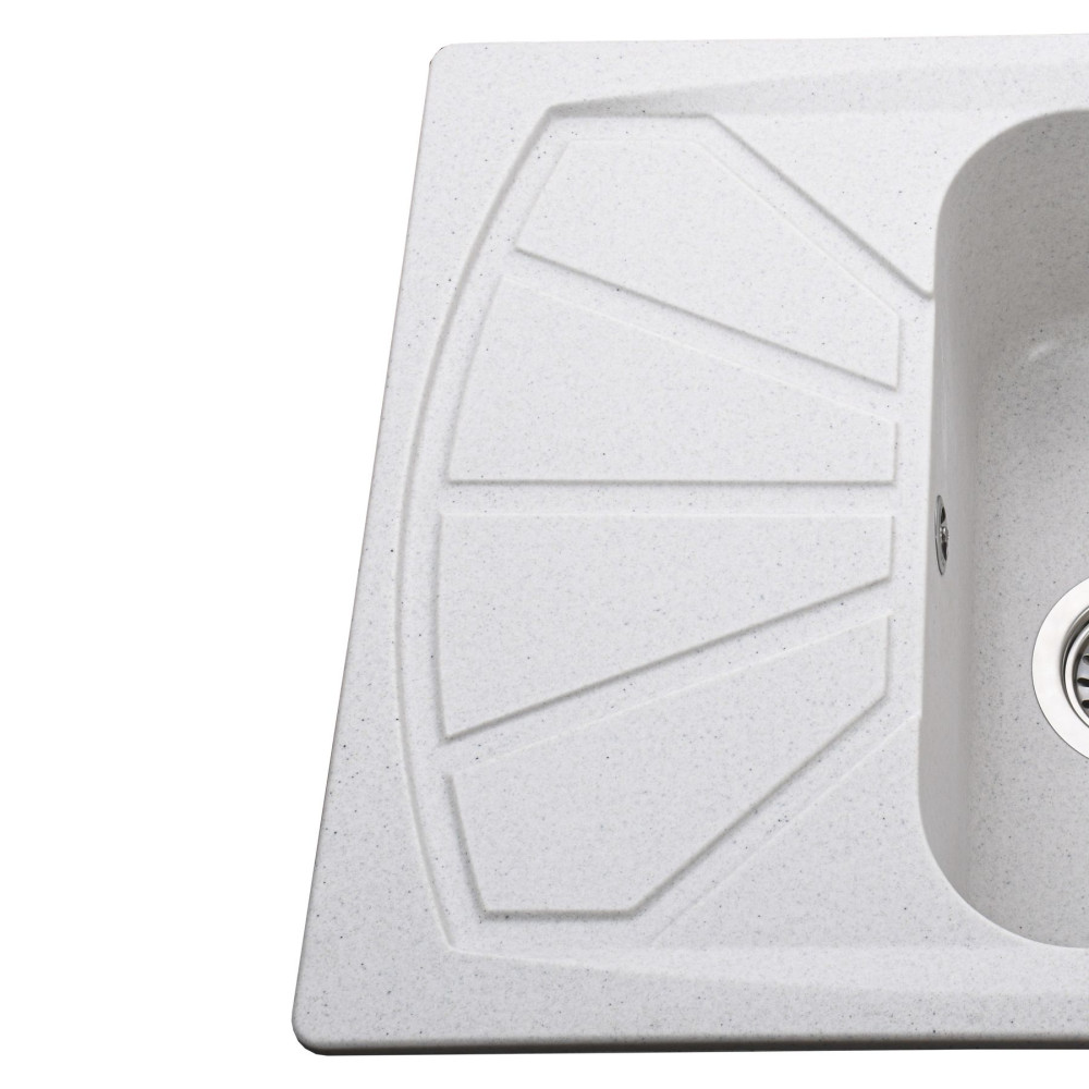 Гранітна мийка Globus Lux TANA перлина 610 х 500 мм