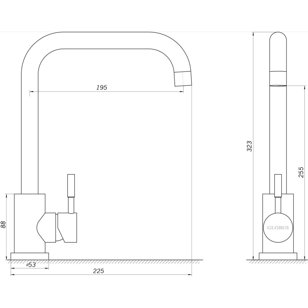 Змішувач для кухні EcoMIX ALPEN AISI-203L