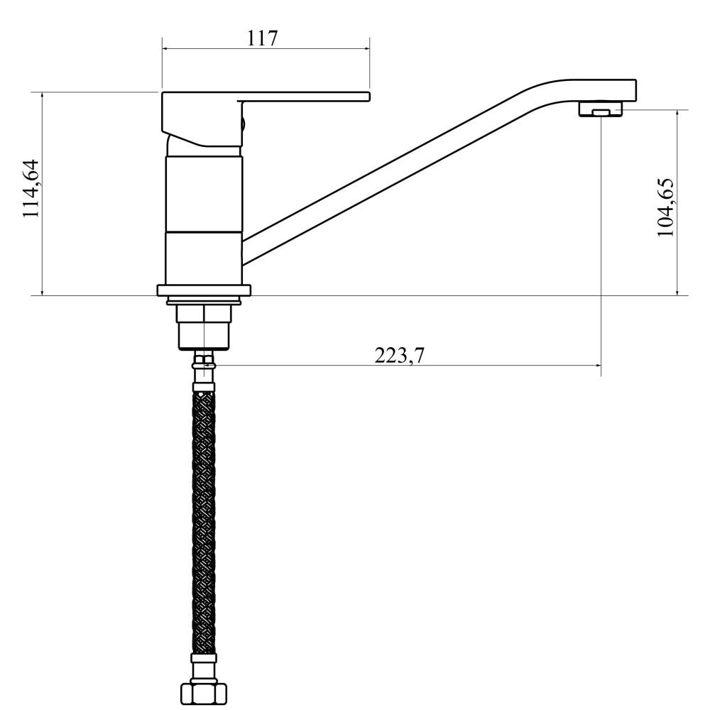 Змішувач для кухні DOMINO RONDO DND-203
