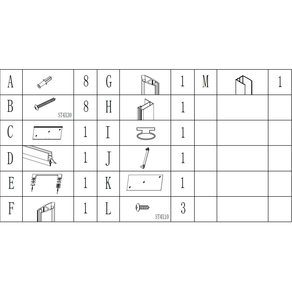 Душова кабіна квадратна без піддона LYNA N90TC (N90T) BRAVO (1уп.)