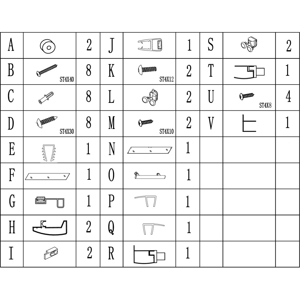Душові двері TORMES 120FS BRAVO (2уп.)