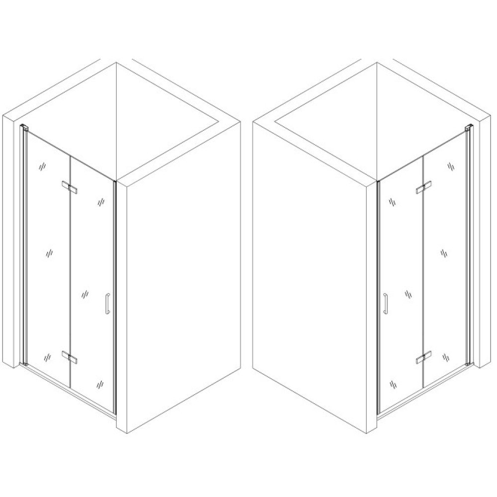 Душові двері POPRAD 90TB BRAVO (1уп.)