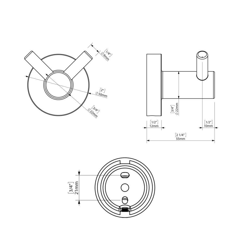 Гачок подвійний SONIA ASTRAL 181582