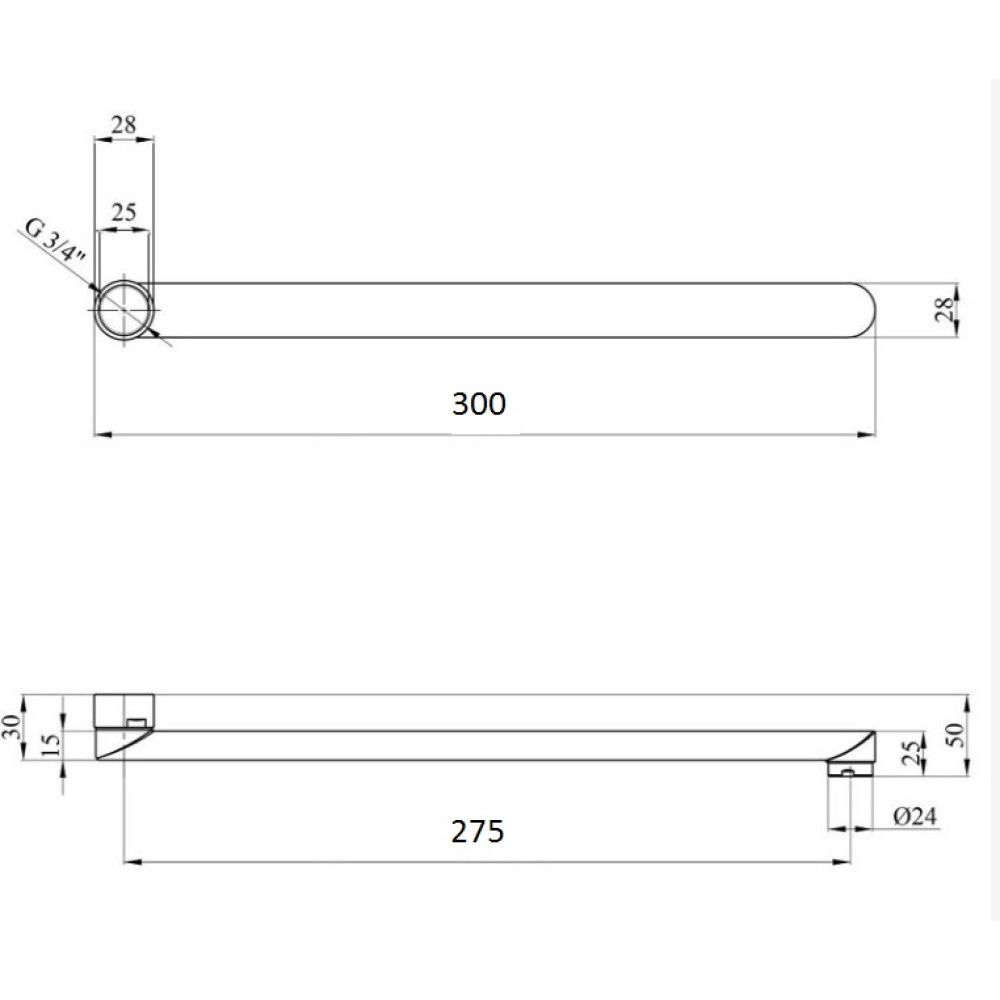 Вилив змішувача Globus Lux M72 30F