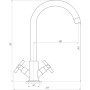 Змішувач для кухні Globus Lux DUKAT SD4-203