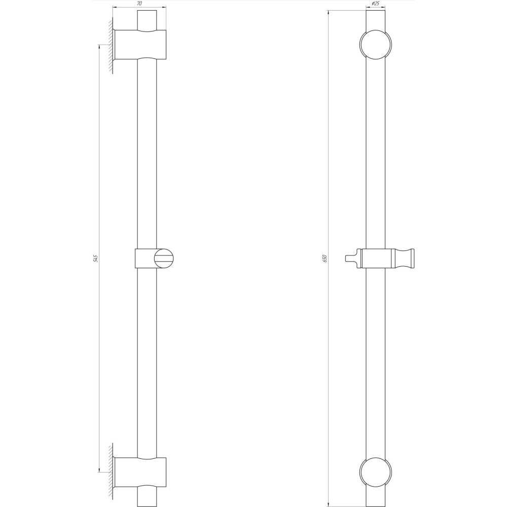 Душова стійка Globus Lux SUS-1107-BB