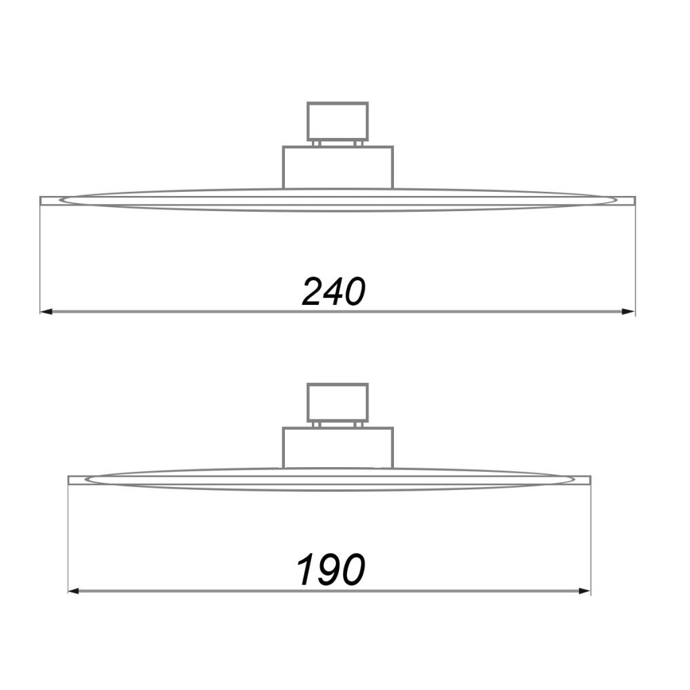 Душова лійка TOPAZ SARDINIA TP-240-BL