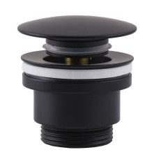 HG15-04A-10-BR-(BB)-Click-clack--Донний клапан  ЛАТУНЬ ,Універсальний, Чорний мат (Box Globus Lux)