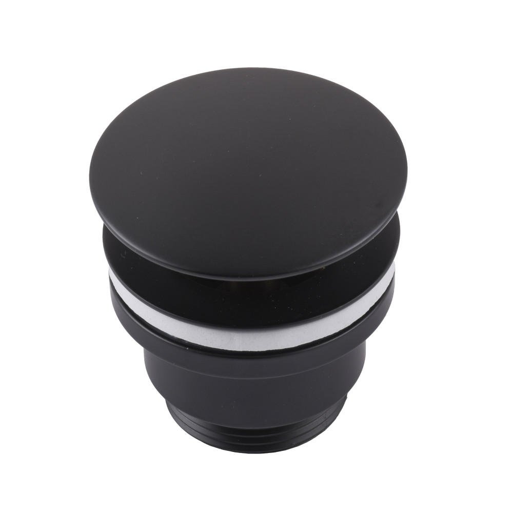 HG15-04A-10-BR-(BB)-Click-clack--Донний клапан  ЛАТУНЬ ,Універсальний, Чорний мат (Box Globus Lux)