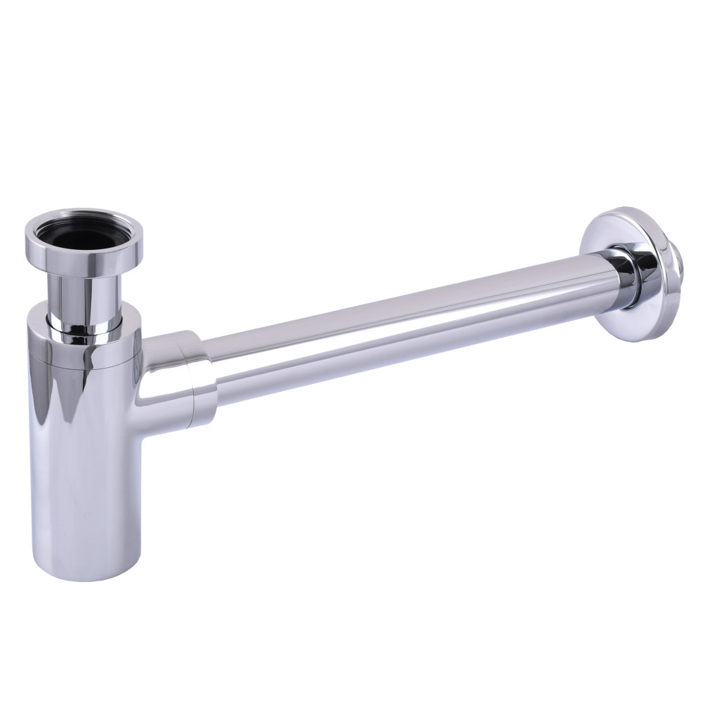 Сифон для раковин циліндричний Globus Lux GSB-32-125-00 1 1/4 ″, хром, латунь