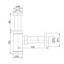 Сифон для раковин циліндричний Globus Lux GS-32-105-00