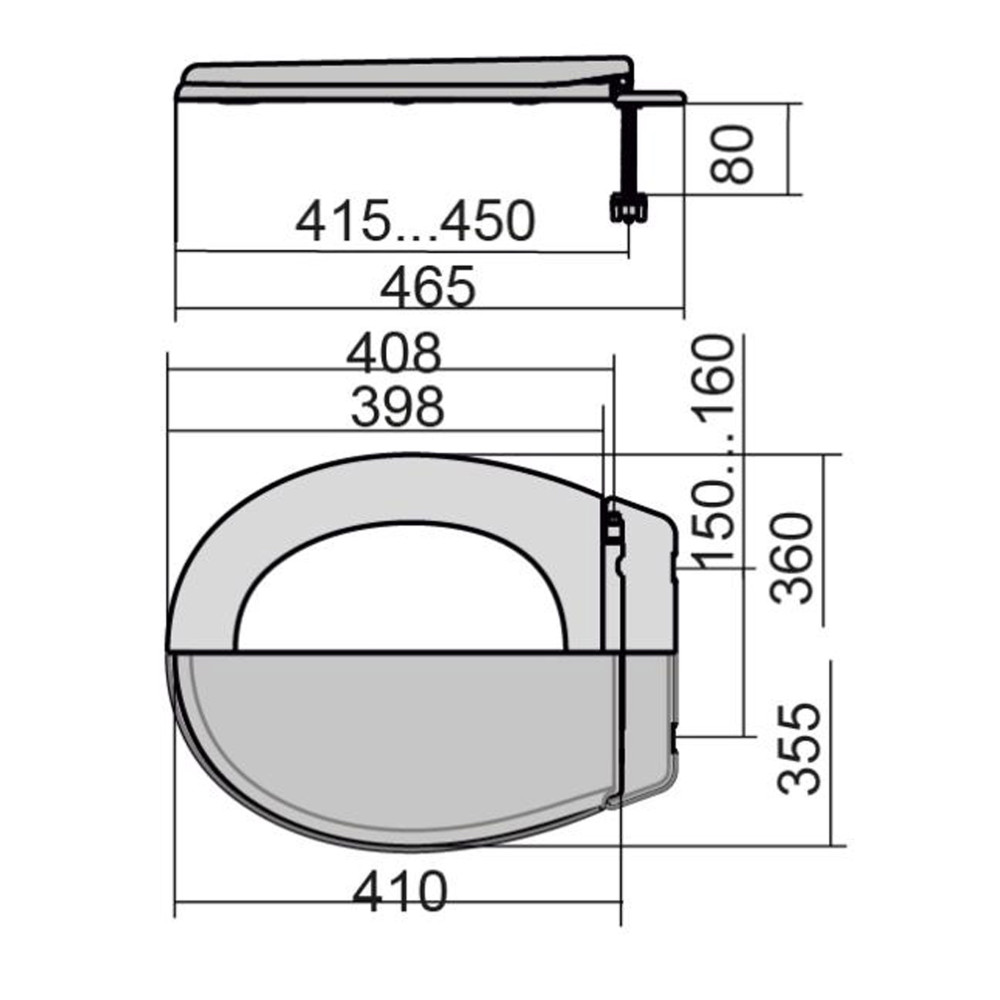 Сидіння для унітазу SPACE OPTIMUM