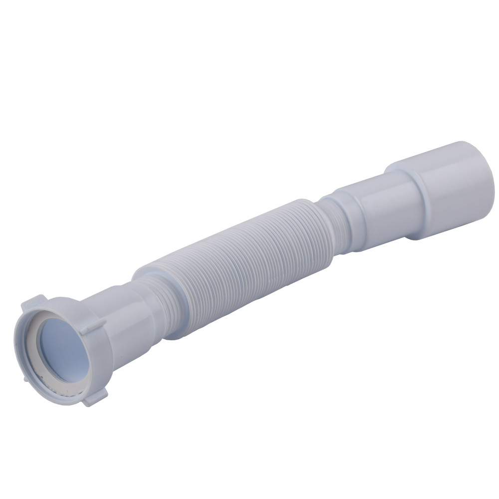 Гофротруба OPTIMUM з'єднувальна з накидною гайкою 1 1/2″*40/50 (310-650мм) OPTI-00024