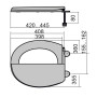 Сидіння для унітазу DAMASK   OPTIMUM