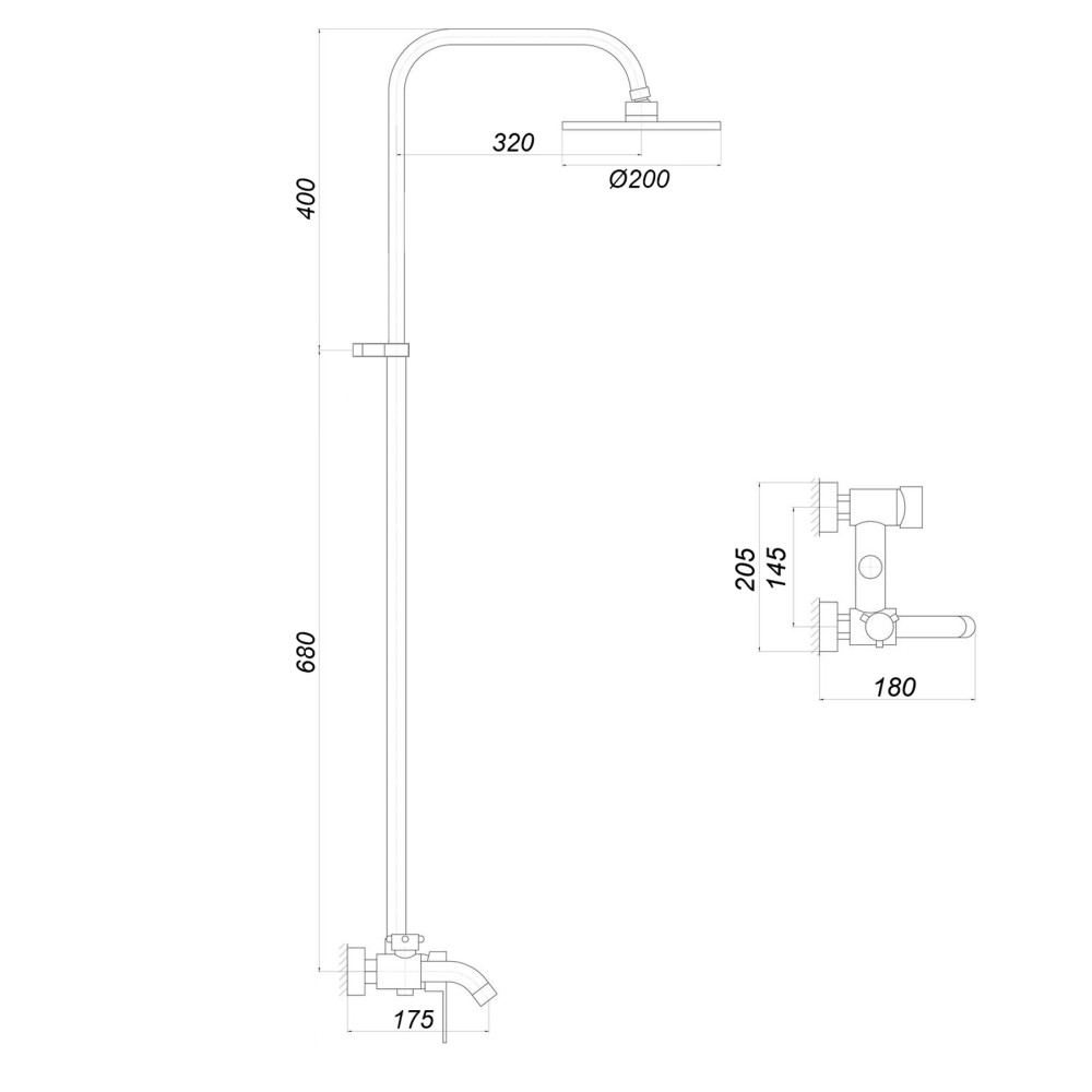 Душова система Globus Lux ALPEN SBT1-0002