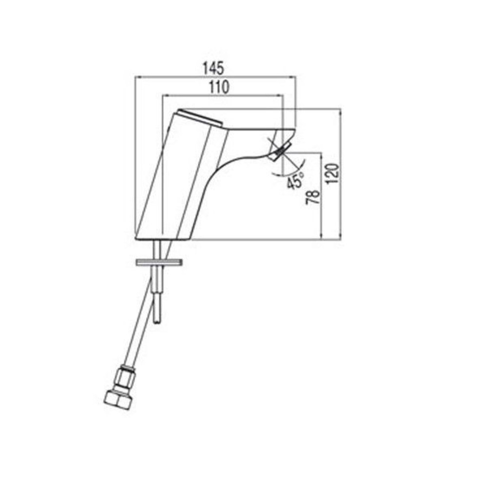 Кран для умивальника TRES TOUCH 139.606-BM (10 секунд) на одну воду