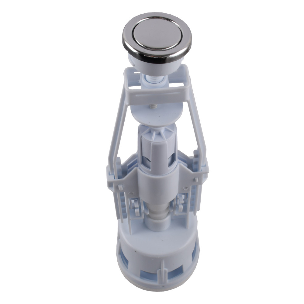 Зливний клапан бачка унітазу OPTIMUM з одним режимом зливу (хромована кнопка) OPTI 0410