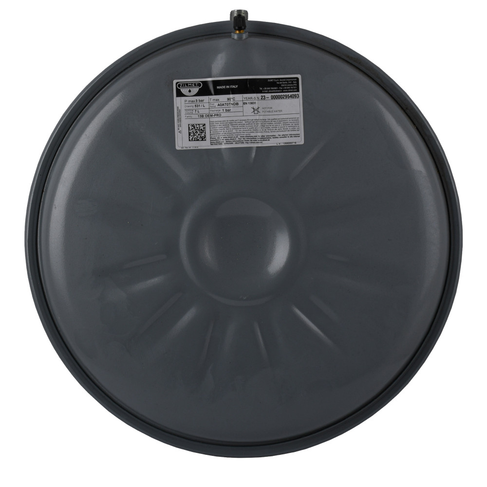 Бак Zilmet oem-pro для монтажу в котли  плоский Арт. 531  7л. 3bar  рифлений ( 13B6000716 )
