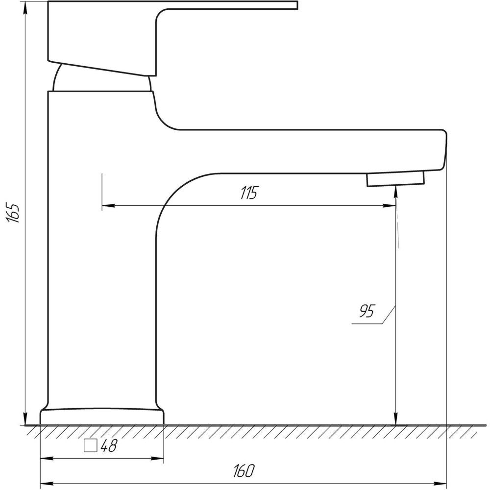 Змішувач для умивальника DOMINO MALIBU DMM-101