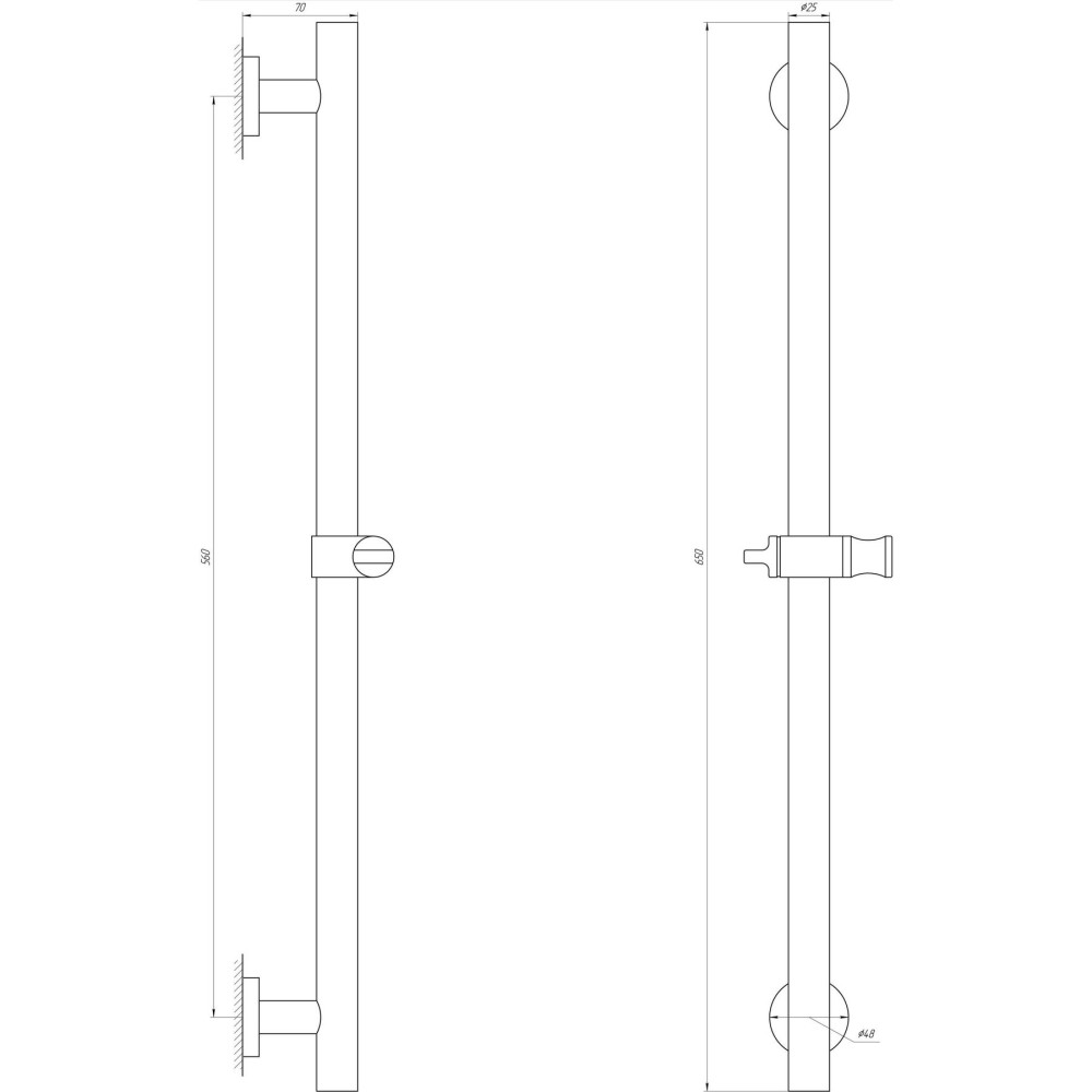 Душова стійка Globus Lux SUS-1106