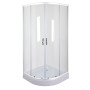 Душова кабіна півкругла WISLA L90TW (L90WT) BRAVO (2уп.)