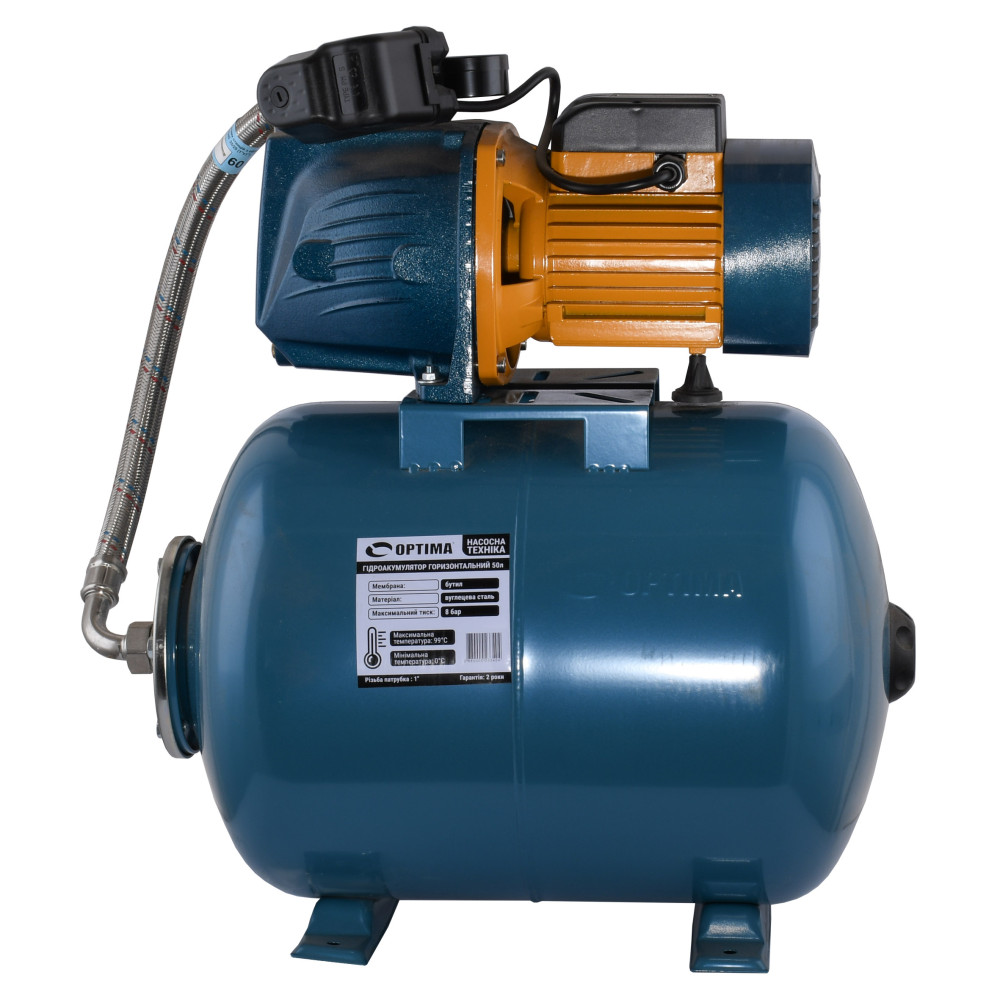 Насосна станція  Optima JET100 PRIME-50 бак OPTIMA 1,1кВт на гребінці